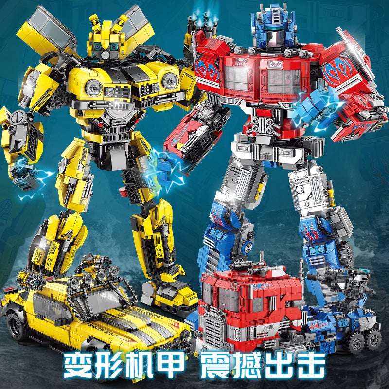Compatible With Lego Wasp Transforming Robot Mecha King Kong Model Autobots Assembled Blocks Boys Educational Toys - Image 2